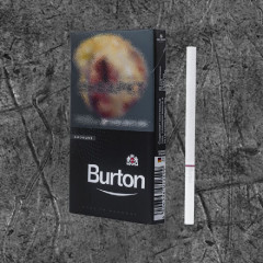 Сигареты Бертон Супер Слим Чёрный (Burton Super Slim Black)