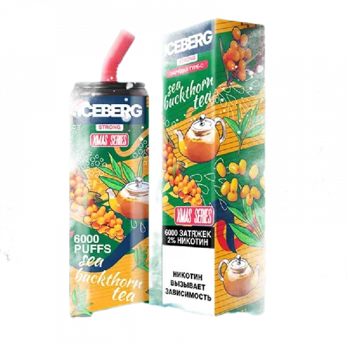 Электронная сигарета ICEBERG XXL 6000 Облепиховый Чай