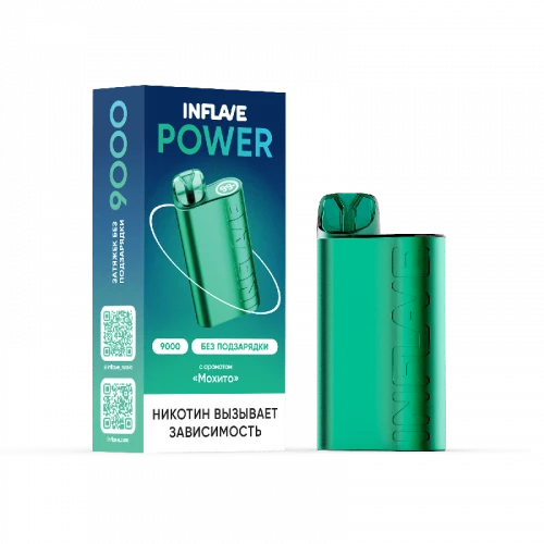 Электронная сигарета INFLAVE POWER 9000 затяжек Мохито