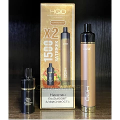 HQD LUX Клубника Банан (устройство + 2 картриджа)